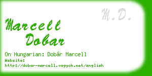 marcell dobar business card